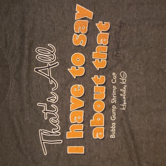 Bubba Gump Shrimp Co Shirt Mens Gray Honolulu, Hawaii size medium - Picture 2 of 4